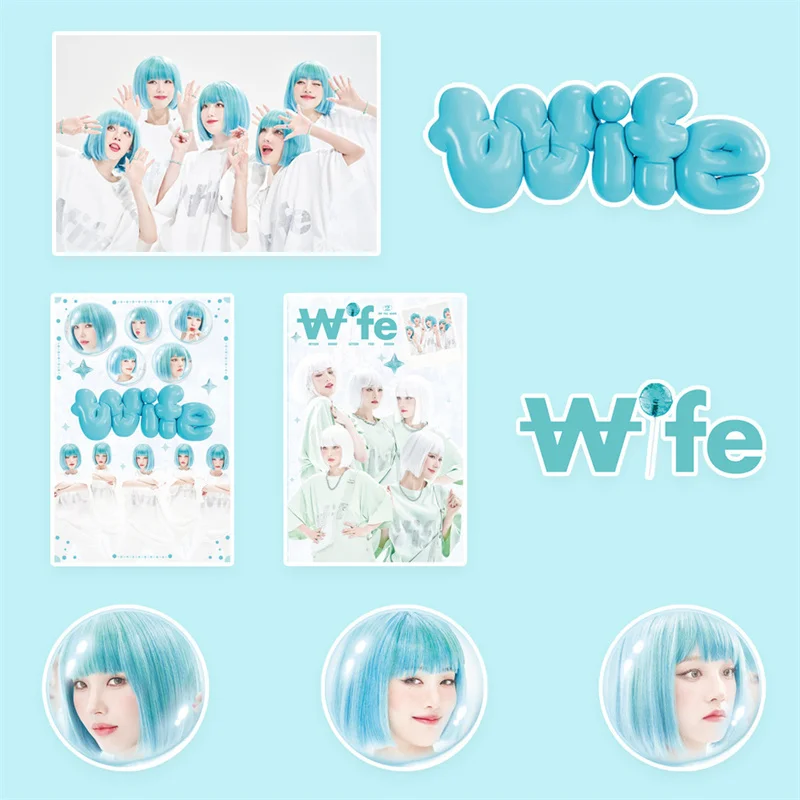 103pcs K-POP GIDLE Album Wife Single Sticker Decal Collectible Gift (G)I-DLE DIY Notebook Decoration KPOP Postcard Fine Photo