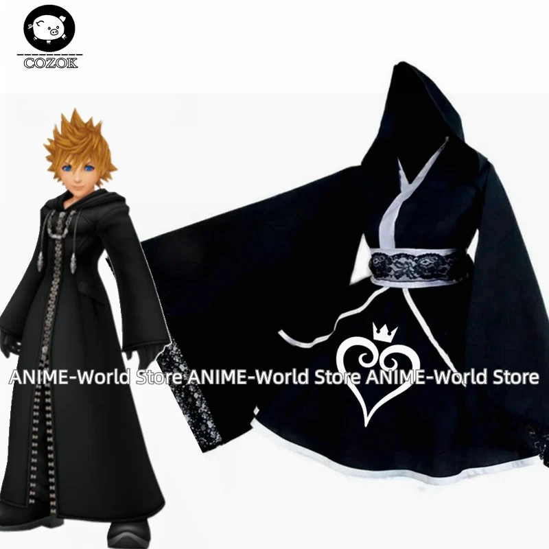 Anime Kingdom Hearts Costume Cosplay Kingdom Hearts Organizzazione Lolita Kimono Dress Custom Made Girls Hallowee Style A
