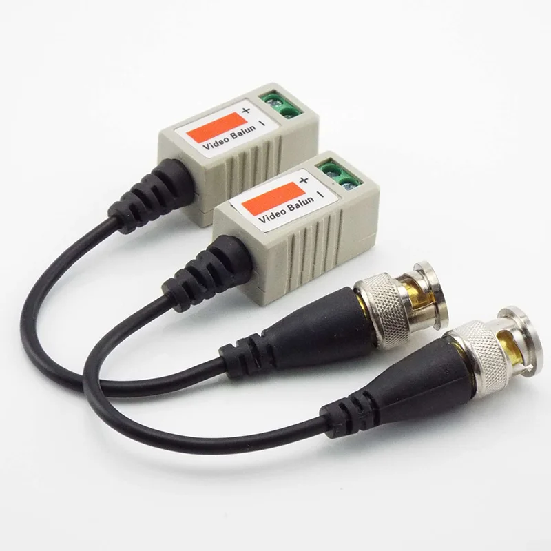 Balun vidéo UTP/CAT5, 1 paire, convertisseur BNC m – Grandado