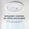 120W LED Ceiling Light Ceiling Fan  Modern Simple Home Bedroom Remote Control Dimmable Fan Light 1