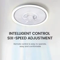 120W LED Ceiling Light Ceiling Fan  Modern Simple Home Bedroom Remote Control Dimmable Fan Light 1
