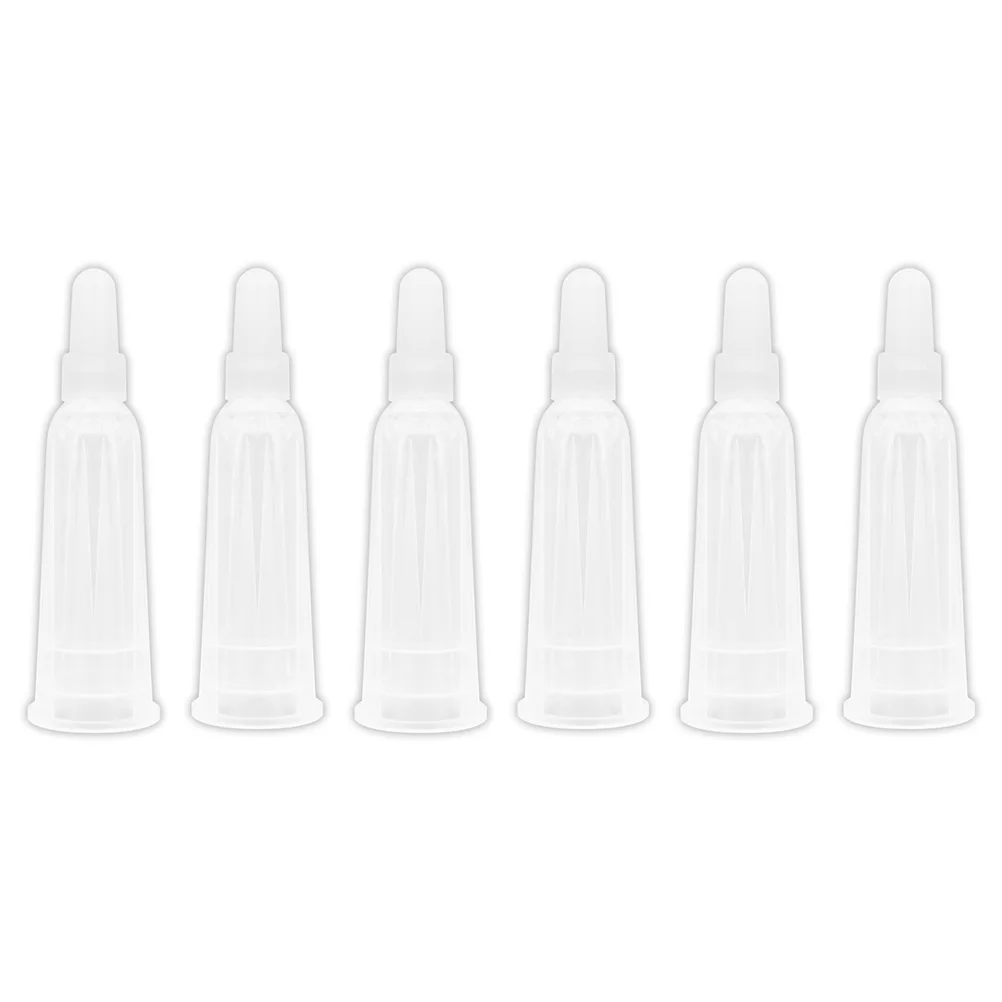 6 Pcs Ampoule Opener Ampule Bottles Tips Clear Replacement Liquids Dispensing Applicator Accessories for Dripper Shunt Caps