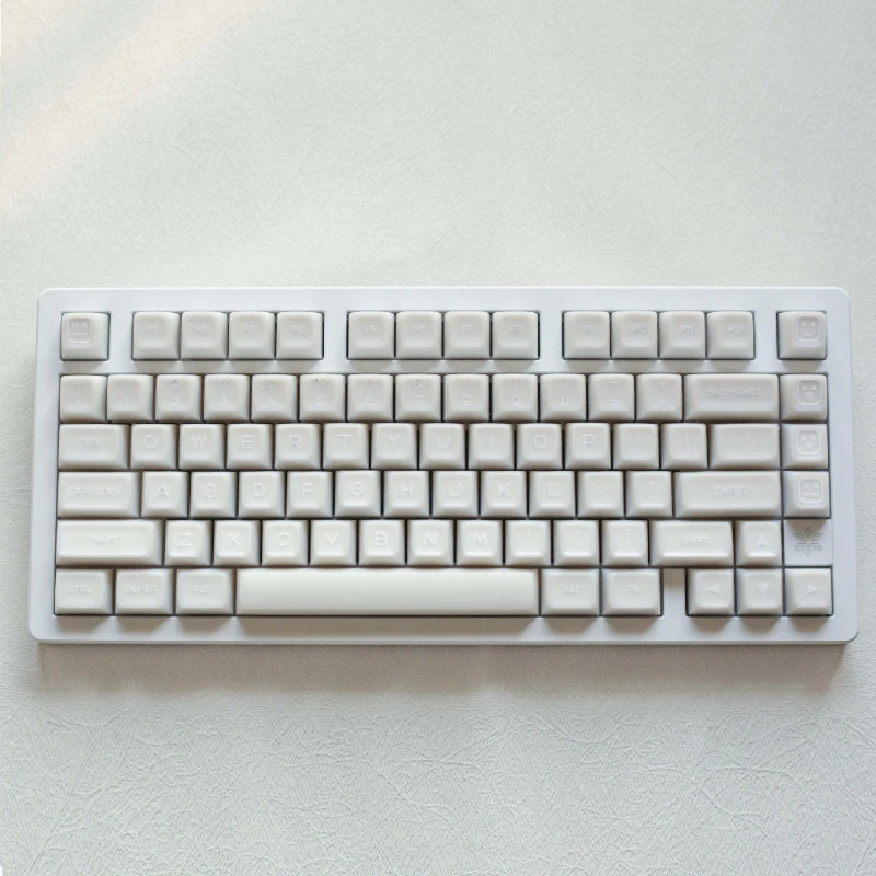 Echome-branco Jade Tema Teclado Cap Translúcido Pbt Sublimação de Corante para Teclado Mecânico SA Perfil - Imagem 5