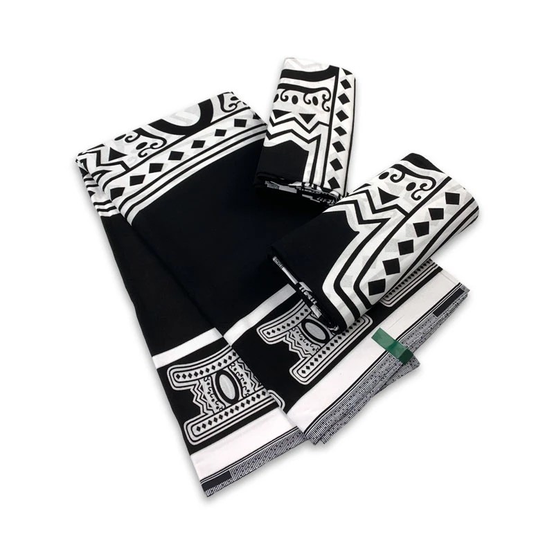 

Black&White New Arrival Guaranteed Veritable African Wax Ankara Fabric Real Wax Ghana Wax 6 Yards 100% Cotton Loincloth YG1011