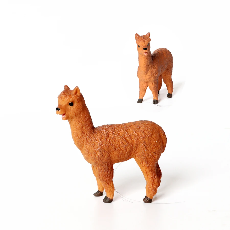 White Alpaca Llama Figurine 2