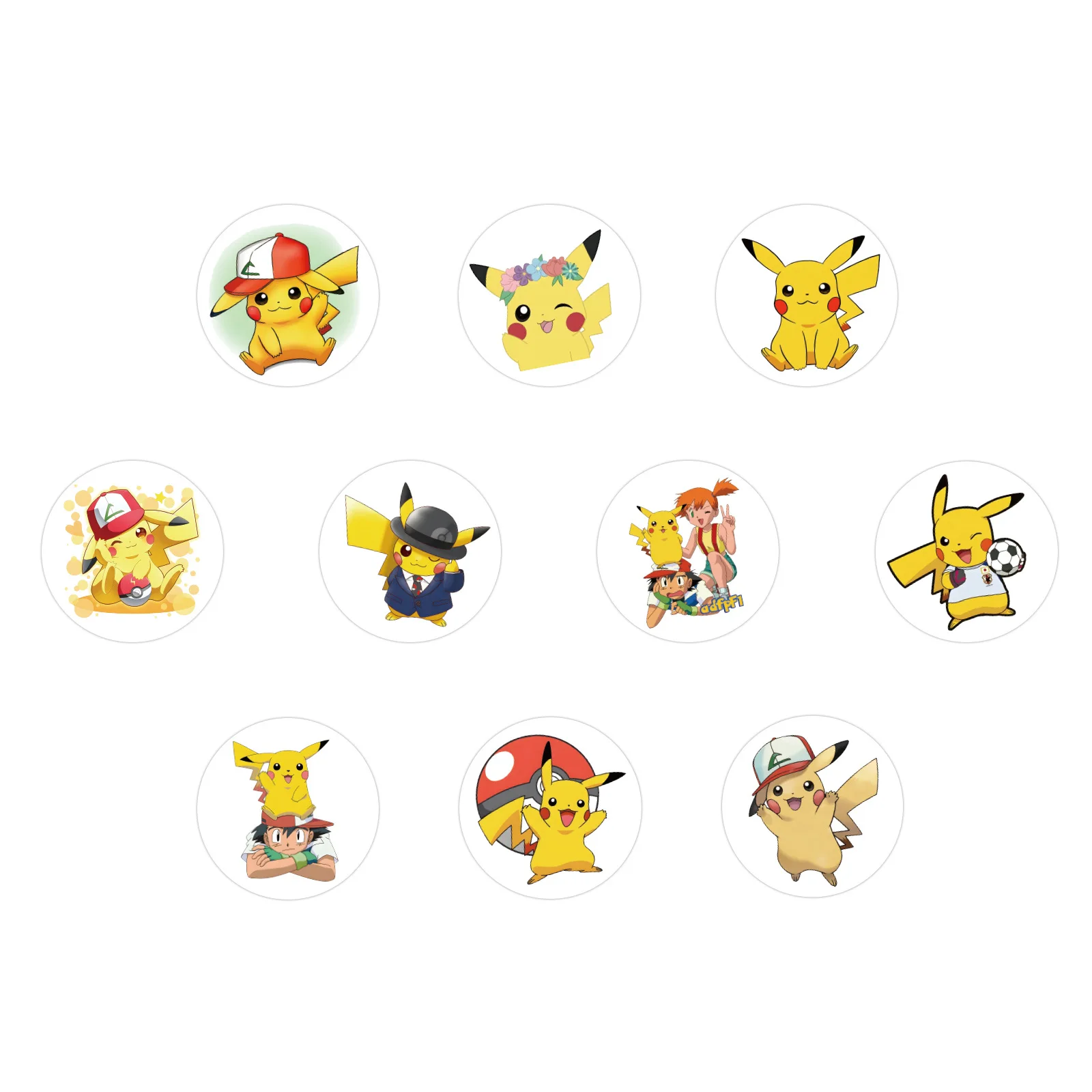 Pegatinas de sellado de Pikachu