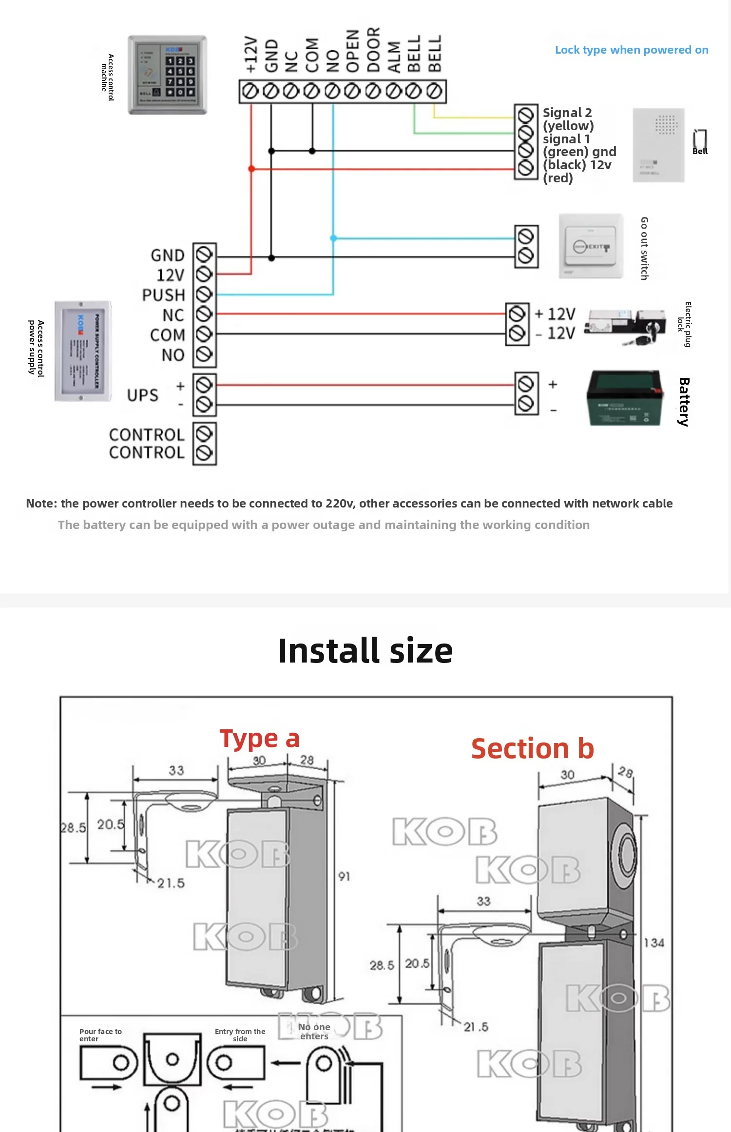 concealed electromagnetic lock 12V24V electronic door lock small cabinet lock el