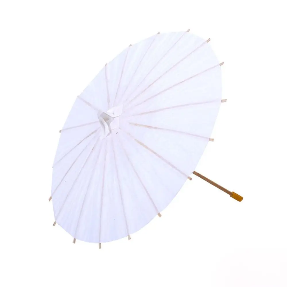 Parapluie en papier blanc pour femme, accessoire de danse vintage, accessoire de photographie de fête de mariage, fournitures de peinture bricolage pour enfants