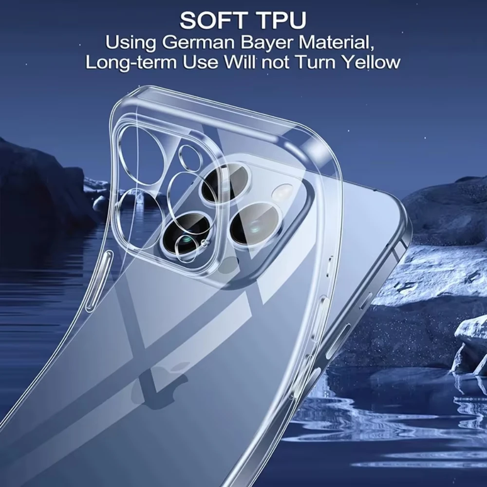 Ultra Thin Transparent Silicone Bumper Phone Case