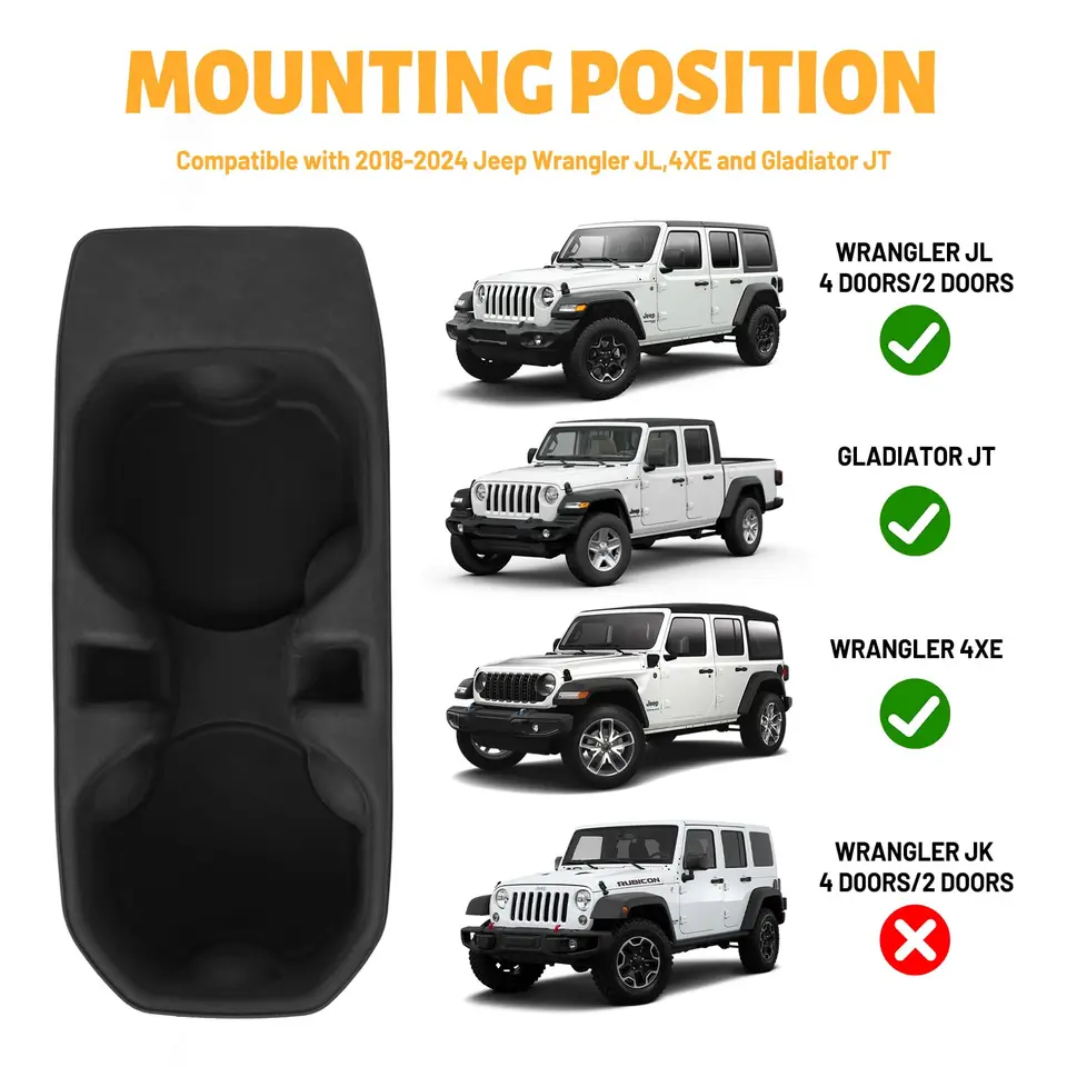 Coprivolante in pelle nera cucita a mano per Jeep Gladiator (JT) 2020