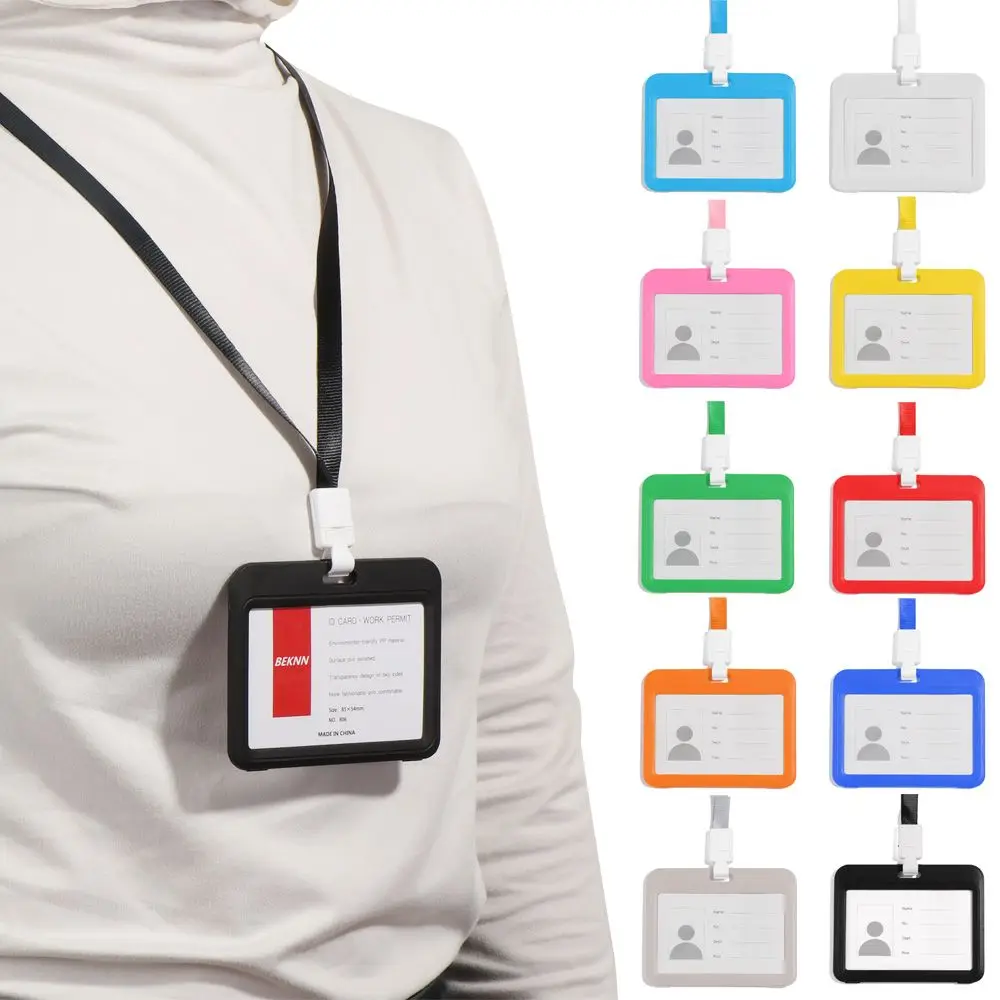 사무용품 방수 배지 홀더 카드 보호대 보호 슬리브 예방접종 기록 카드 ID 카드 홀더