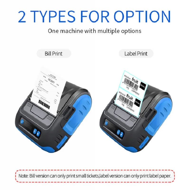 Milestone Portable 80 mm Mobile Wireless Usb Bluetooth Thermal Label Milestone Printer Tamanal Reciept Printer in Receipt - Imagem 5