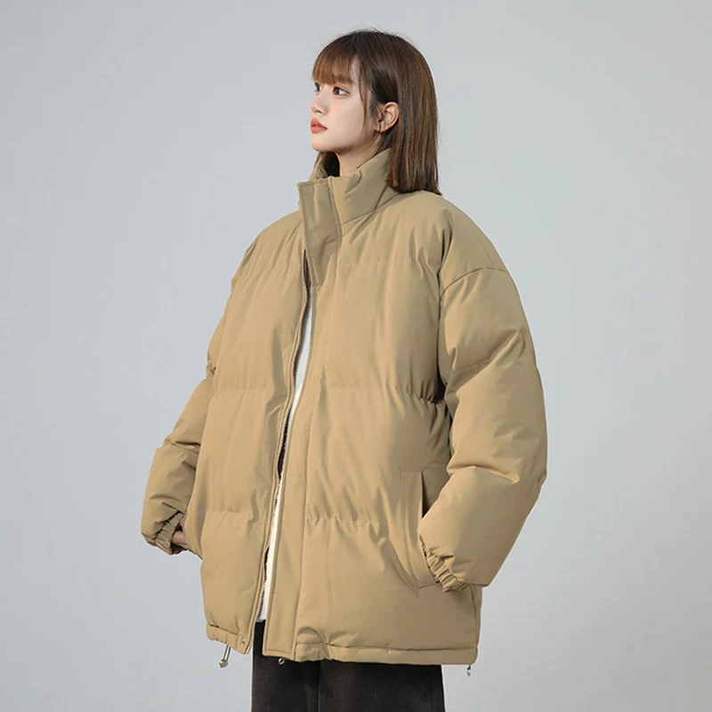 

Женская куртка новая Корейская версия короткая куртка с воротником-стойкой с хлопковой подкладкой утепленные парки зимнее винтажное пальто