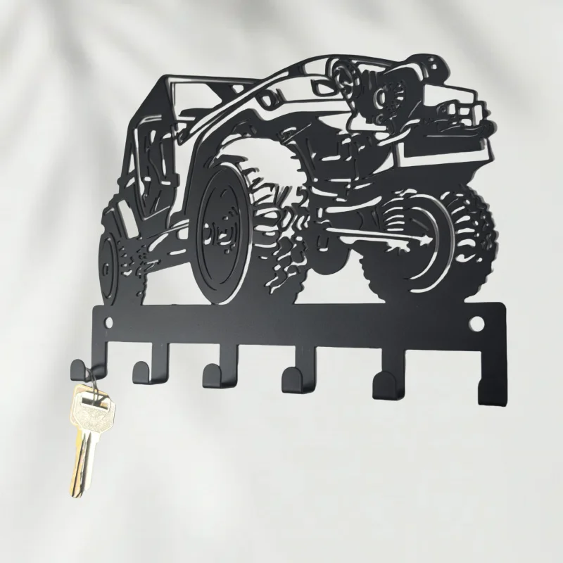 Keychain Wall Mount with Durable Coating - Stylish Home Organization and Decoration Accessory