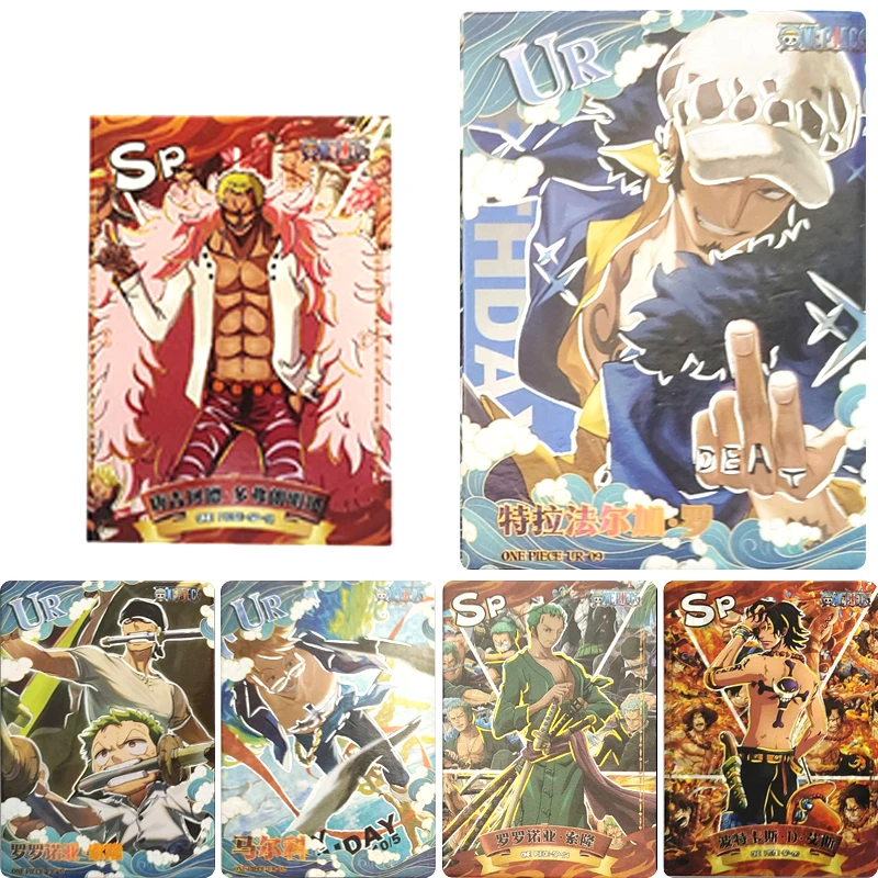 Level One Piece Sp Ur Card Trafalgar D. Water Law Monkey D. Rufy Rare Game Toys Collection Flash Card Regalo Di Compleanno Di Natale