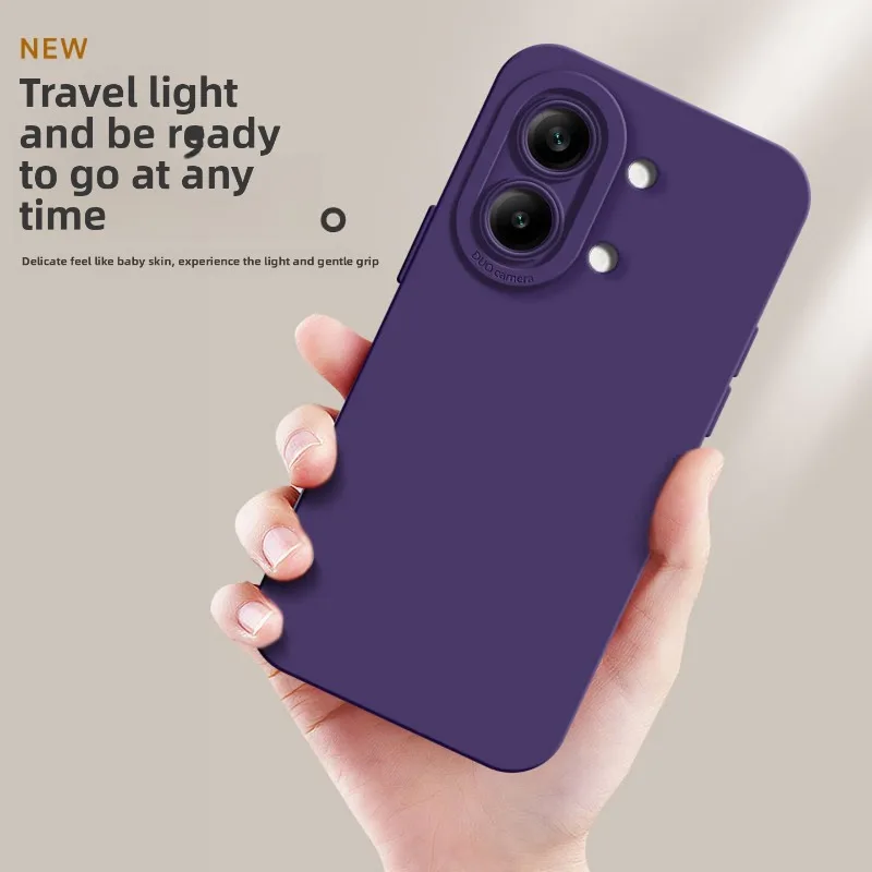 Silicone Shockproof Case - Fashion Skin-friendly Liquid Cover