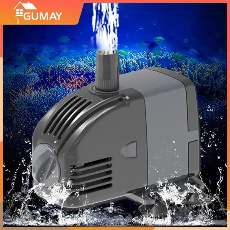 Aquarium Water Pump 6W 24W 35W 60W Ultra-Quiet Submersible Water Fountain Pump Filter Fish Pond with Suction Cups