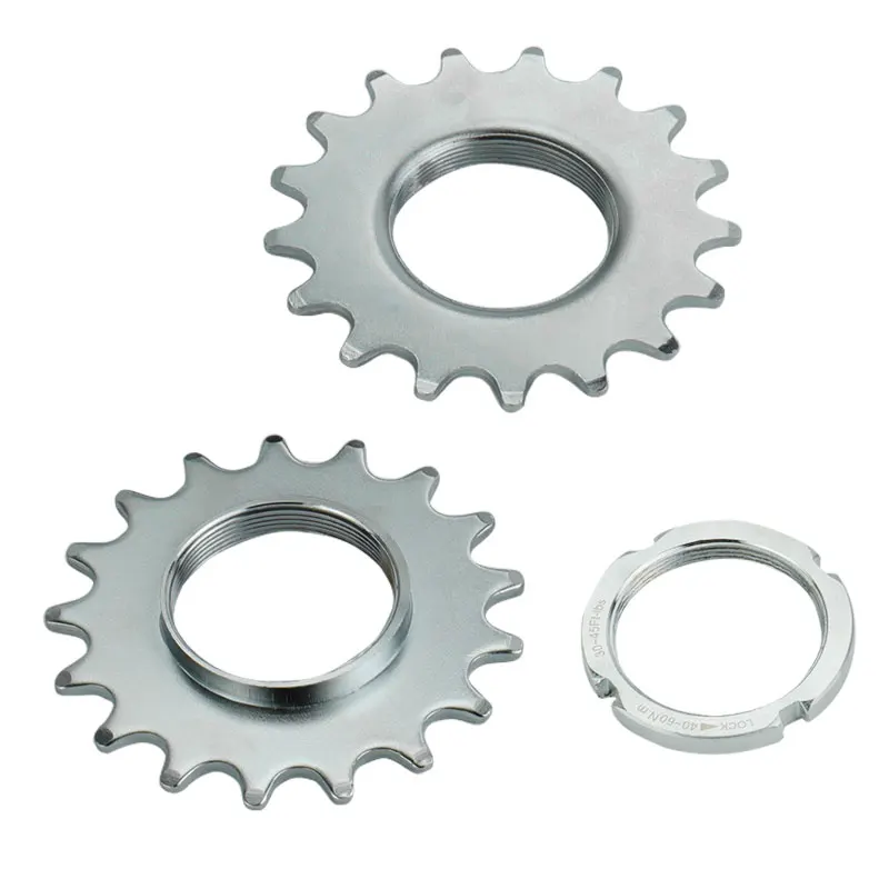 Deemount 13T/14T/15T/16T/17T/18T Fixed Gear One Speed Bicycle Wheel Cogs Sprocket & Lockring For Fixie Track Bike Hub bicycle sprocket gear bicycle parts bike sprocket