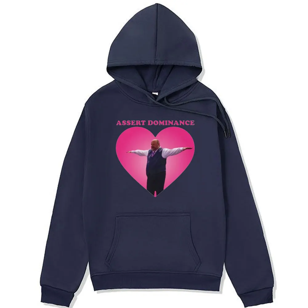 Assert Dominance Bertram Funny Graphics Print Hoodies Fall Sweatshirt Fashion Vintage Streetwear Pullover Couple Clothes Hoodie