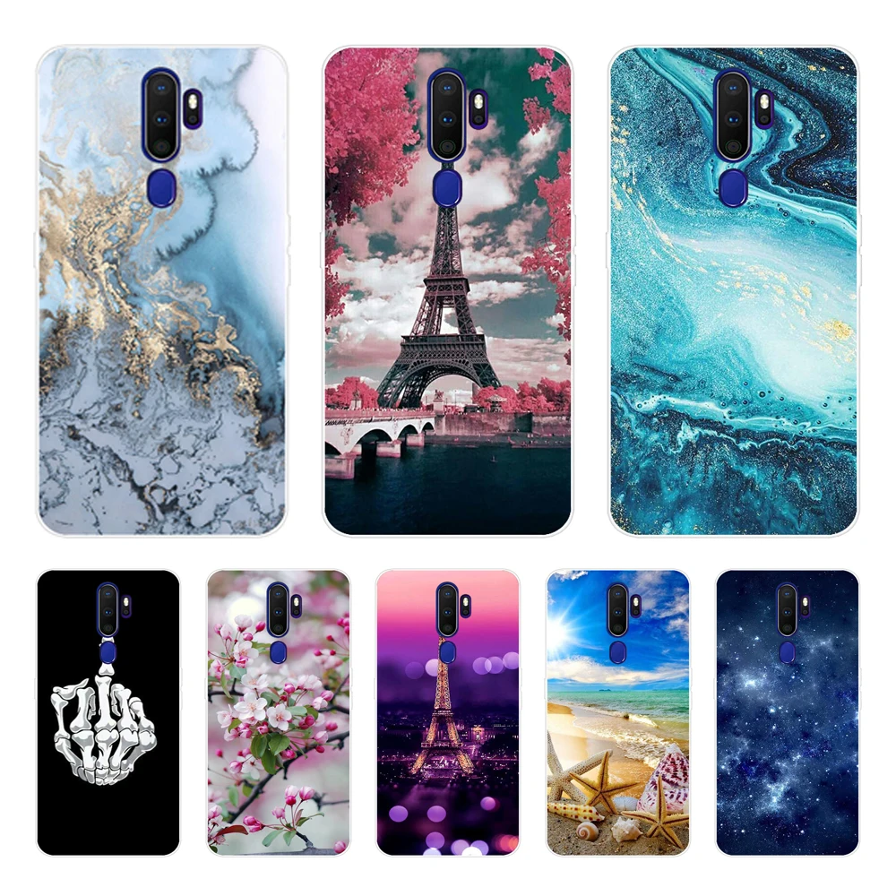 Custodia In Tpu Per Oppo A9 Custodie In Silicone Verniciato Moda Cover Per Oppo A9 2020 Oppo A5 2020 Oppo A11 Soft Shell Phone Antiurto