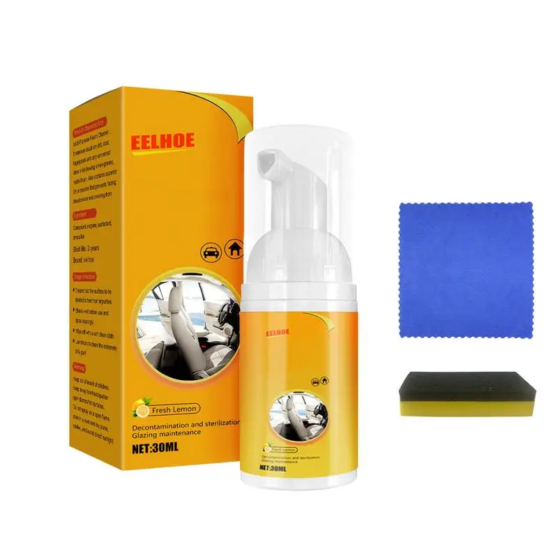 Car Interior Cleaning Kit Multi Functional Foam Spray Powerful Stain