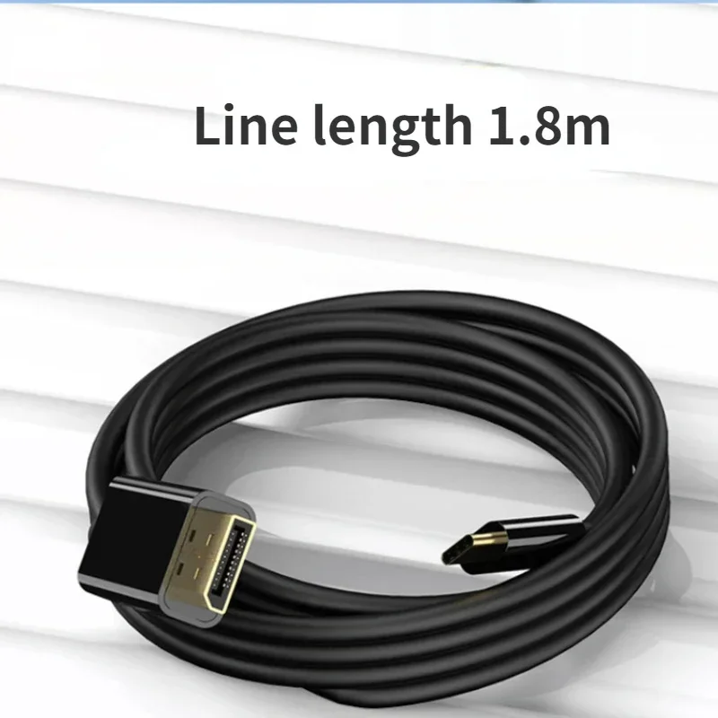USB-C-디스플레이 포트 케이블 어댑터, USB 3.1 C타입-DP 4K @ 60Hz 케이블, 1.8m, 6Ft