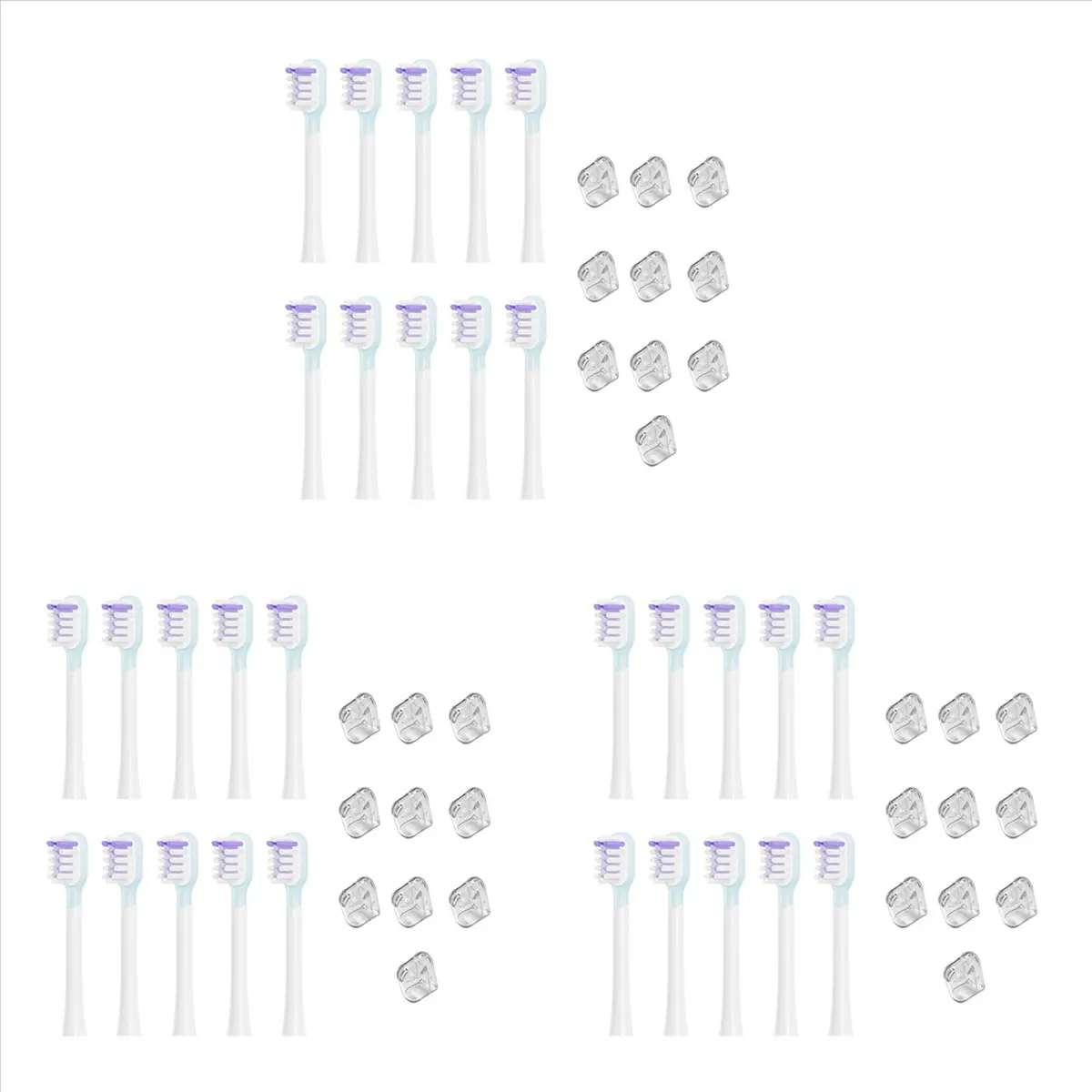 2025-30X 라이펜 전용 교체용 전동 칫솔모 클린 버전 브라이트 화이트 스타일