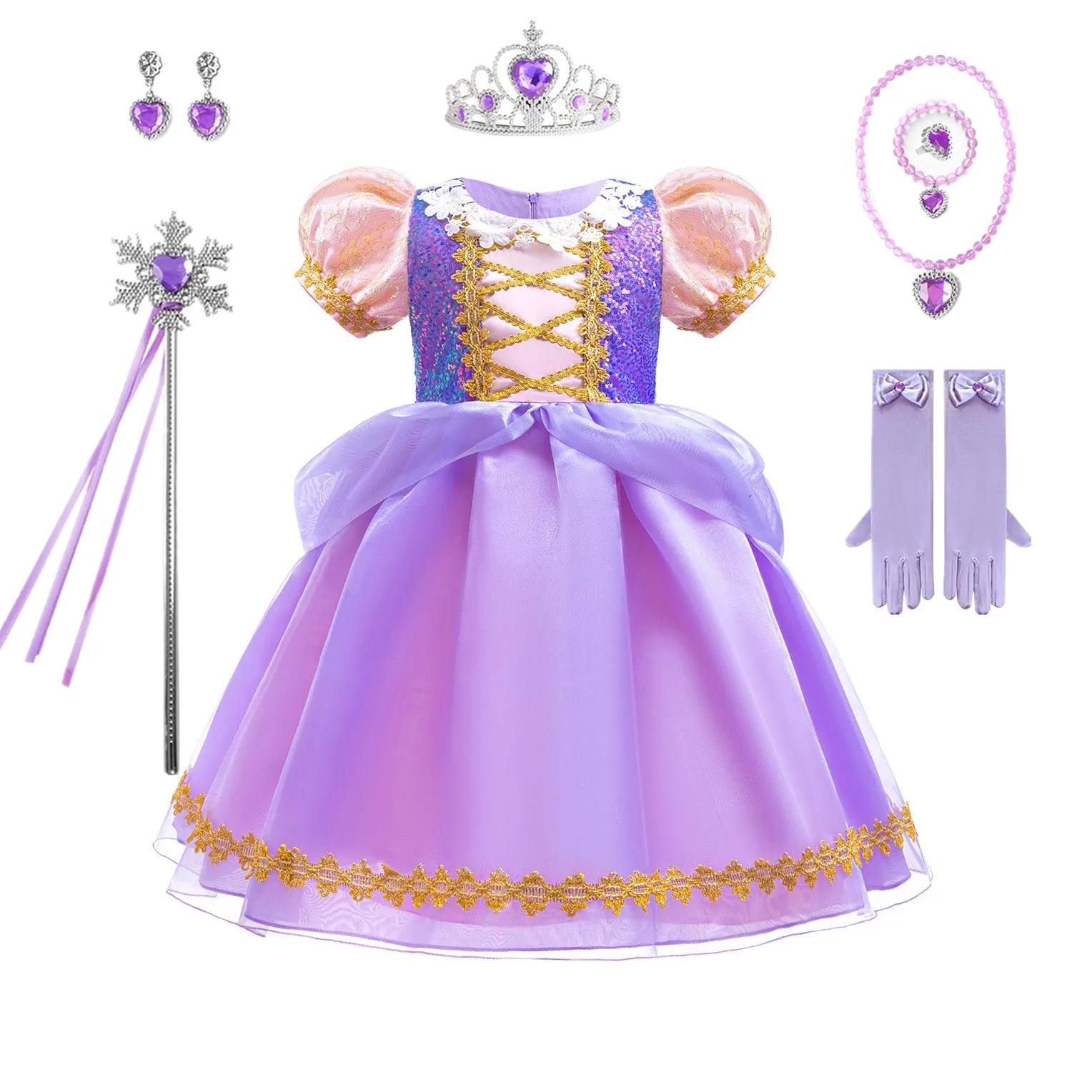 فستان صوفيا حفلة عيد ميلاد أميرة