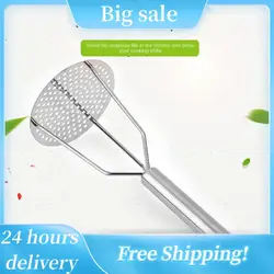 Stainless Steel Potato Masher Vegetable Masher Crush Vegetable Fruit Press Maker Kitchen Tool Gadget Kitchen Accessories