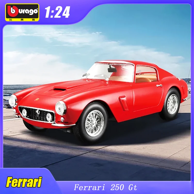 

1:24 Ferrari 250 Gt Berlinetta Passo Corto Спортивный Автомобиль Bburago литые модели оригинального выпуска автомобиля коллекция роскошных автомобилей из сплава