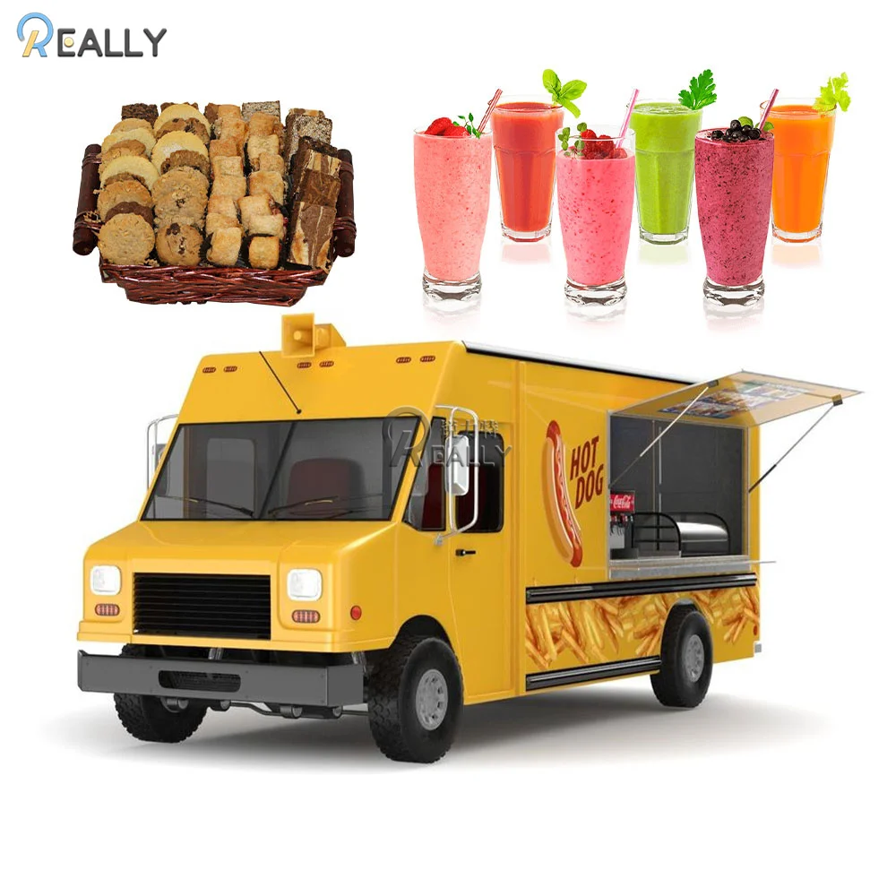 Tanio Frytownica kuchnia przyczepa gastronomiczna Hot Dog Ice ciężarówka-lodziarnia Bbq