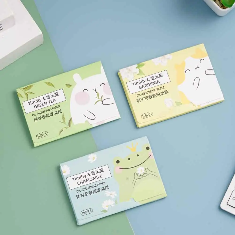 Face Oil Blotting Paper Protable Matting Face Wipes Facial Cleanser Oil Control Oil-absorbing Cleaning Tools 100Pcs face oil absorbing paper