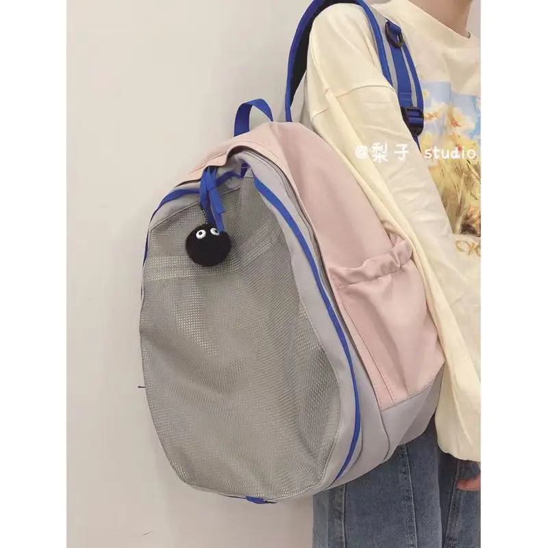 

Нейлоновая сумка Giris, зимний и осенний портативный рюкзак, модный нишевый винтажный вместительный черный, желтый, розовый