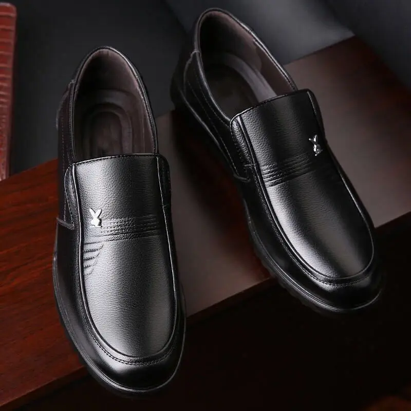 Leather Shoes Business New Men's Casual Patent Leather Shoe