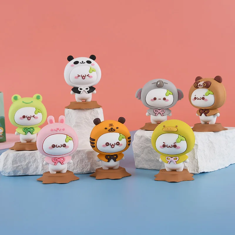 

2023 New Cartoon Long Grass Yan Tuanzi Party Series Home Desktop Decoration Cute Panda Rabbit Animal Clothing Car Ornament