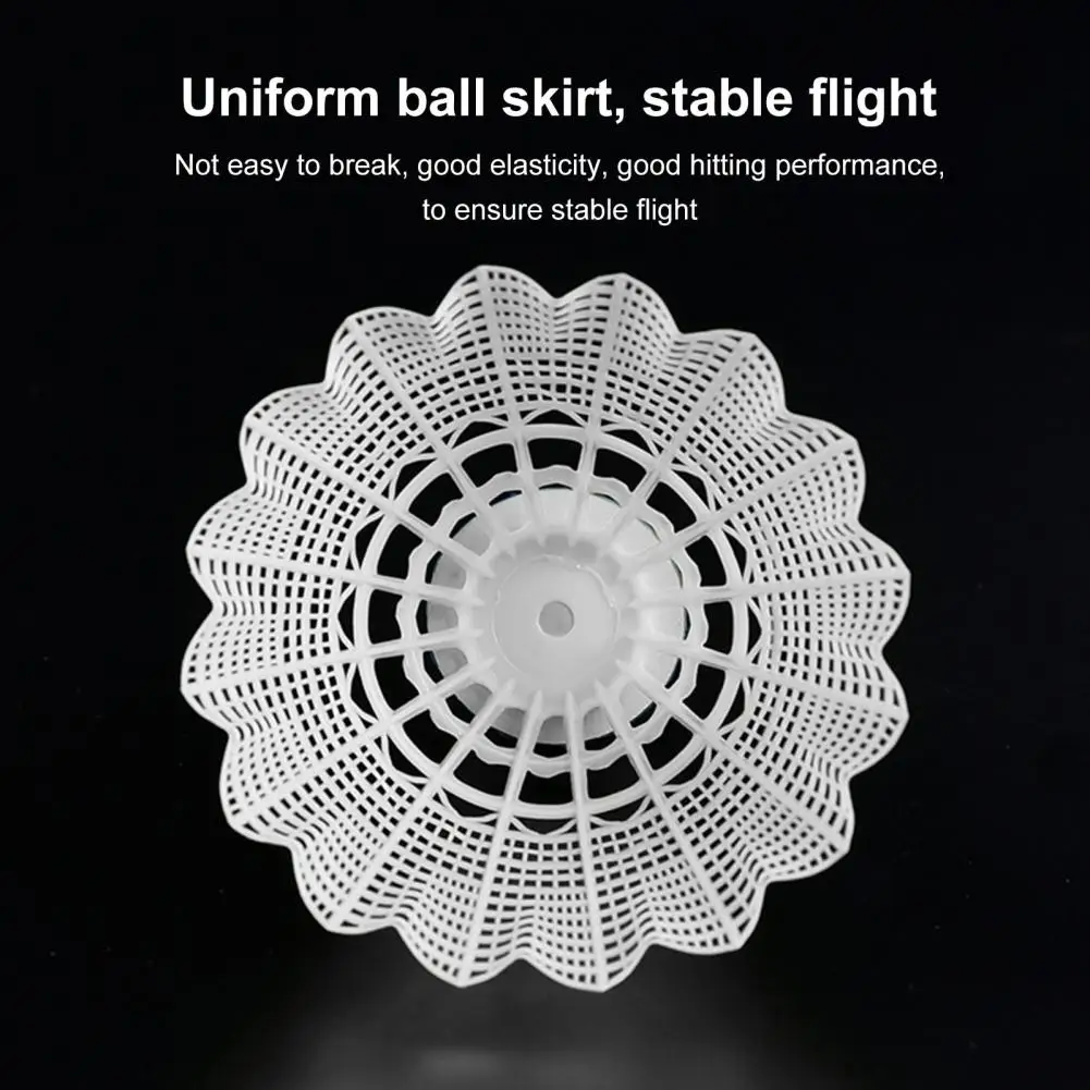 6 Pack Nylon Badminton Birdies Nylon Feather Shuttlecocks Badminton Balls for Indoor Outdoor Sports Training Shuttlecocks