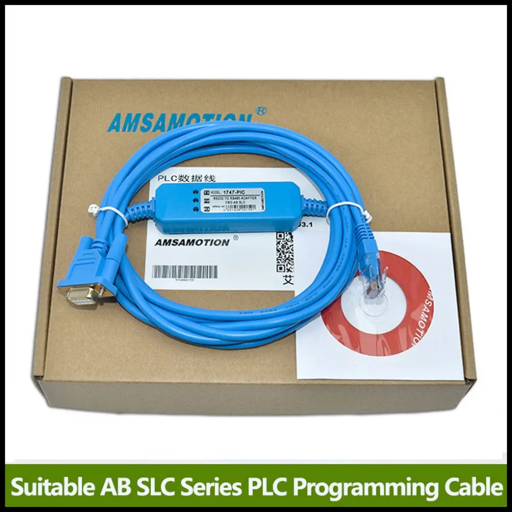 

CNC Suitable Allen Bradley 5/01 5/02 5/03 SLC Series PLC Programming Cable 1747-PIC RS232 To RS485 Interface