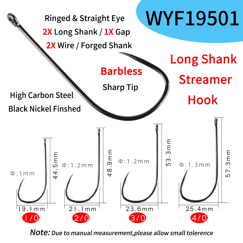 Long Shank Hooks Saltwater, Nickel Streamer Hook, Nickel Fishing Hook