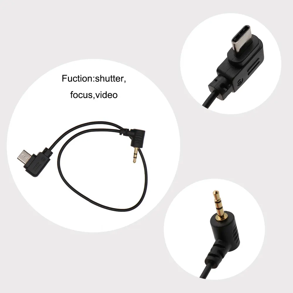 Camera Photo Control Cable For DJI Ronin SC, RSC2, RS2, RS3 For Fujifilm X-H2S, XT2, XT3, XT4, XT20, XT30