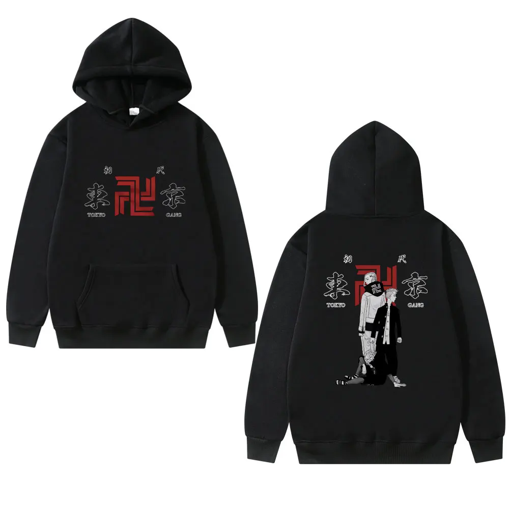 

Japanese Anime Tokyo Revengers Hoodie Hanagaki Takemichi Manjiro Sano Mikey Draken Graphic Sweatshirt Men Women Fleece Hoodies