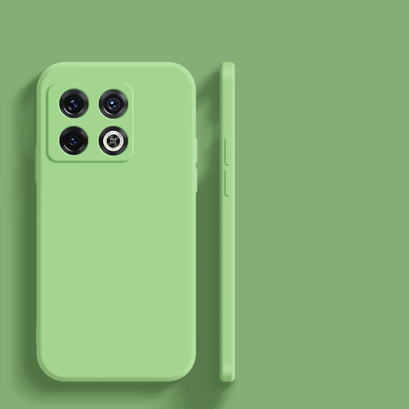 Luxury Liquid Silicone Matte Solid Color Phone Case - Full Cover Bumper Design