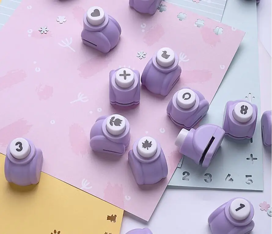 1cm Arabic numerals design Scrapbooking Tool Mini Paper Punch For DIY Gift Card Punches Embossing device Stamping YH67