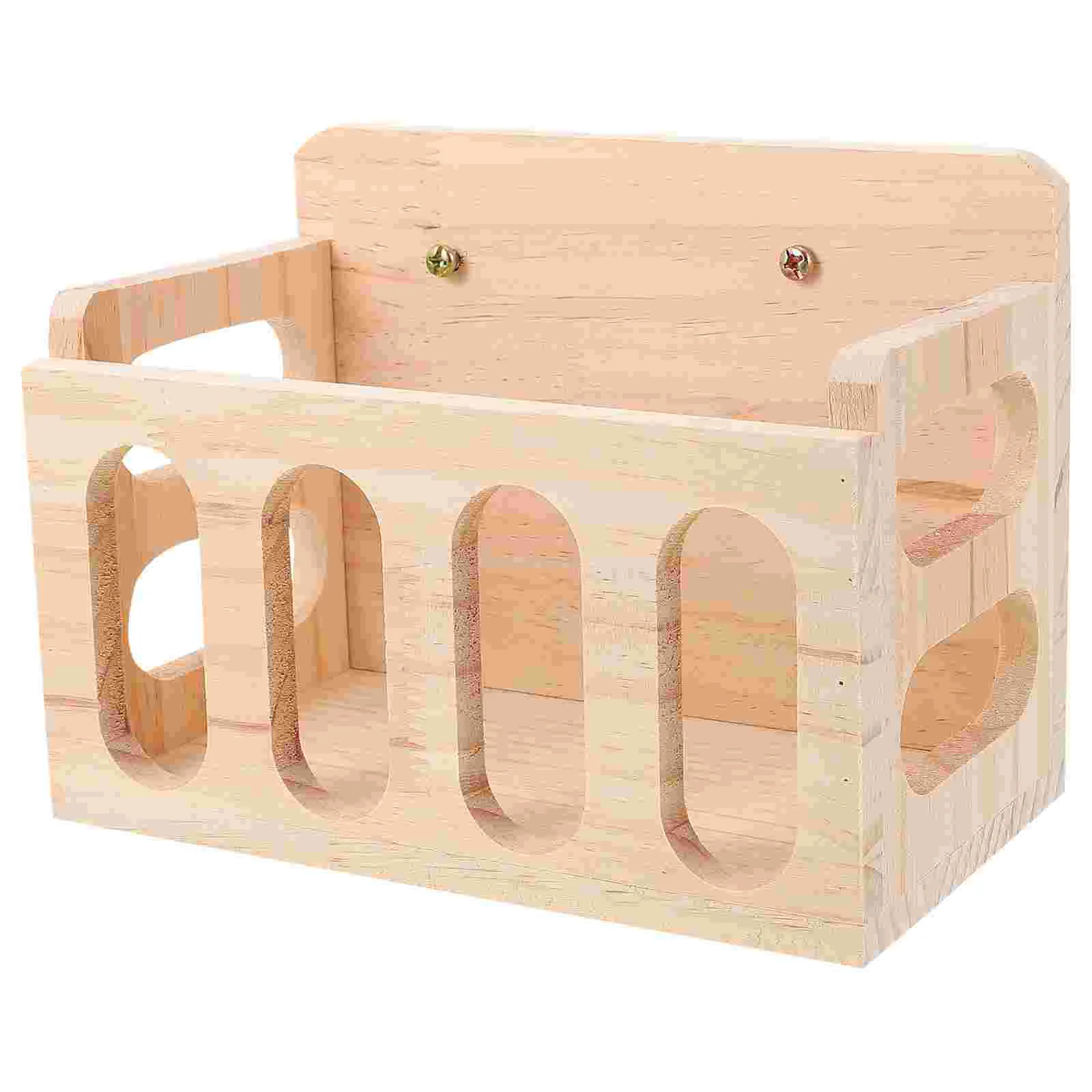 

Rabbit Grass Stand Small Pet Feeder Animal Animals Supplies Wooden Bowl Cage Food Container
