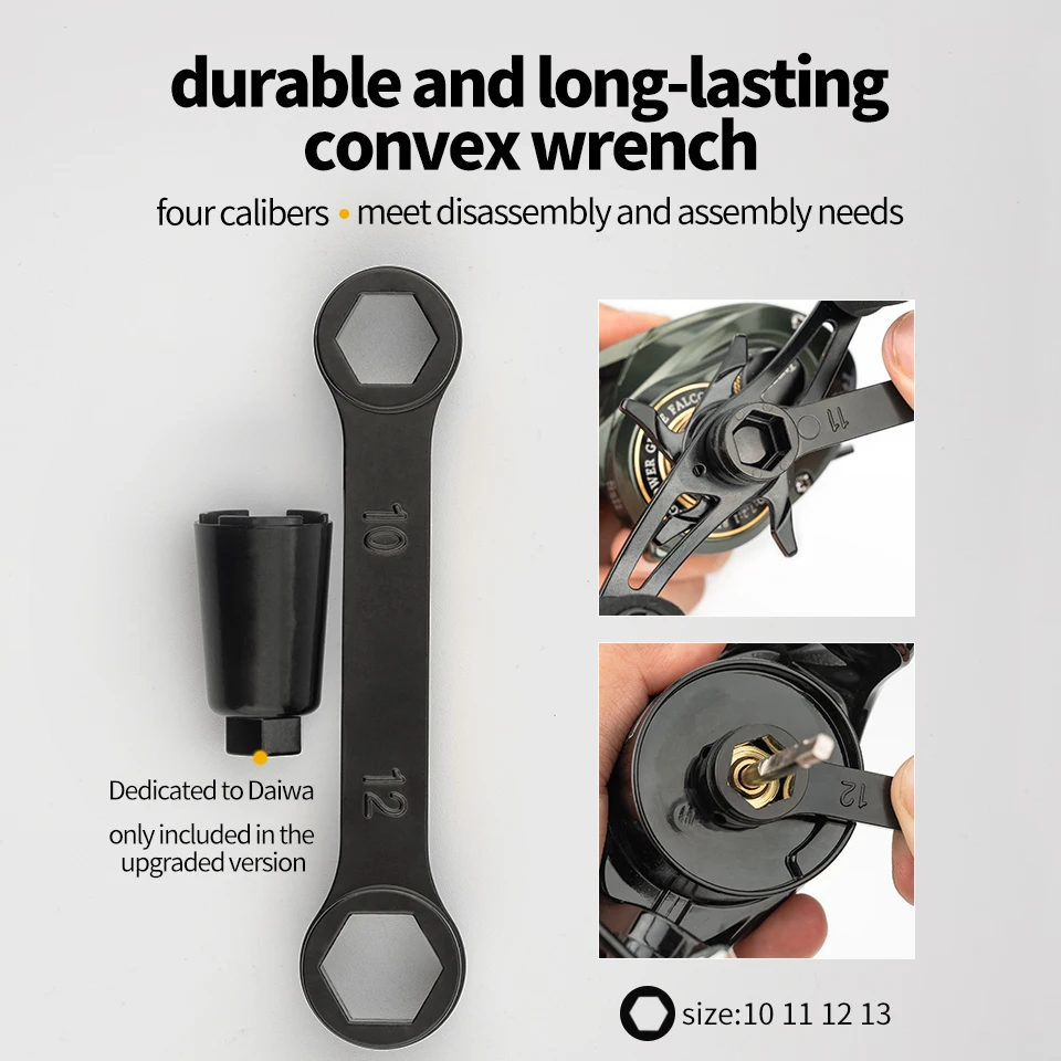 LINNHUE Fishing Tackle Diy Repair Spinning Baitcasting Reel Parts Disassembly Fishing Reel Unload Maintenance Tool Kit