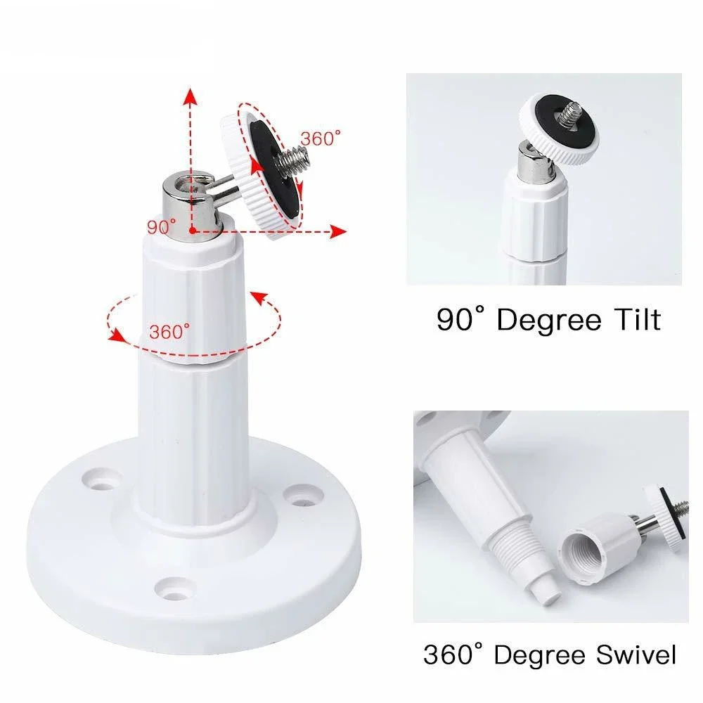 Camera Holder Camera Holder Stand Security Camera Stand Security Camera Bracket Security Wall Mount Bracket Security Camera Mount Camera Mounting Base Camera Mount Panel 360 Degree Metal Camera Support Wall Mount Rotating Ceiling Bracket Stand For CCTV Surveillance Security Camera