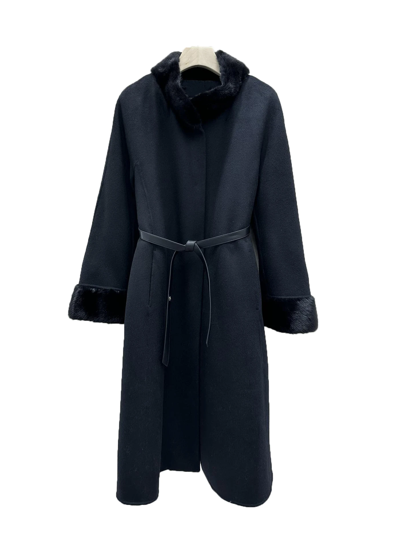 

Cashmere coat fashion high-class temperament elegant comfort versatile 2024 fall and winter new 1106