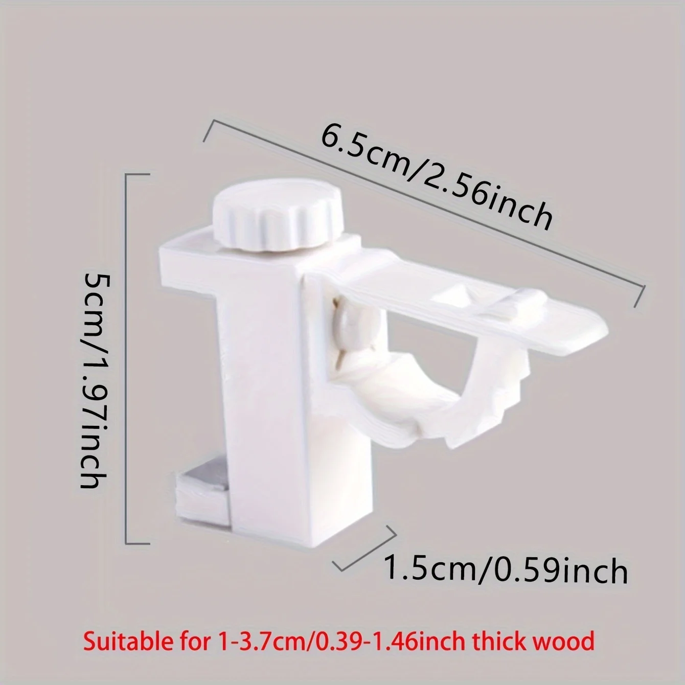 2pcs/set Space-Saving Curtain Rod Brackets - Easy Install, Durable Metal Wall Hooks for Home Decor