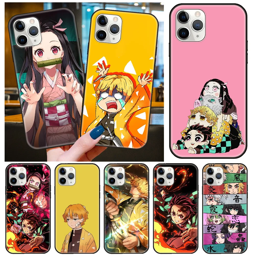 

Demon Slayer iPhone14 13 Series Phone Case Phone Case Anime Nezuko Shinobu Tanjirou Frosted Soft Shell Boys Girls Holiday Gift