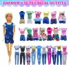 Random 60 PCS Gorgeous Doll Clothes and Accessories for 11.5 Inch fashion Doll -doll House Accessories- A Perfect Gift for Girls 3