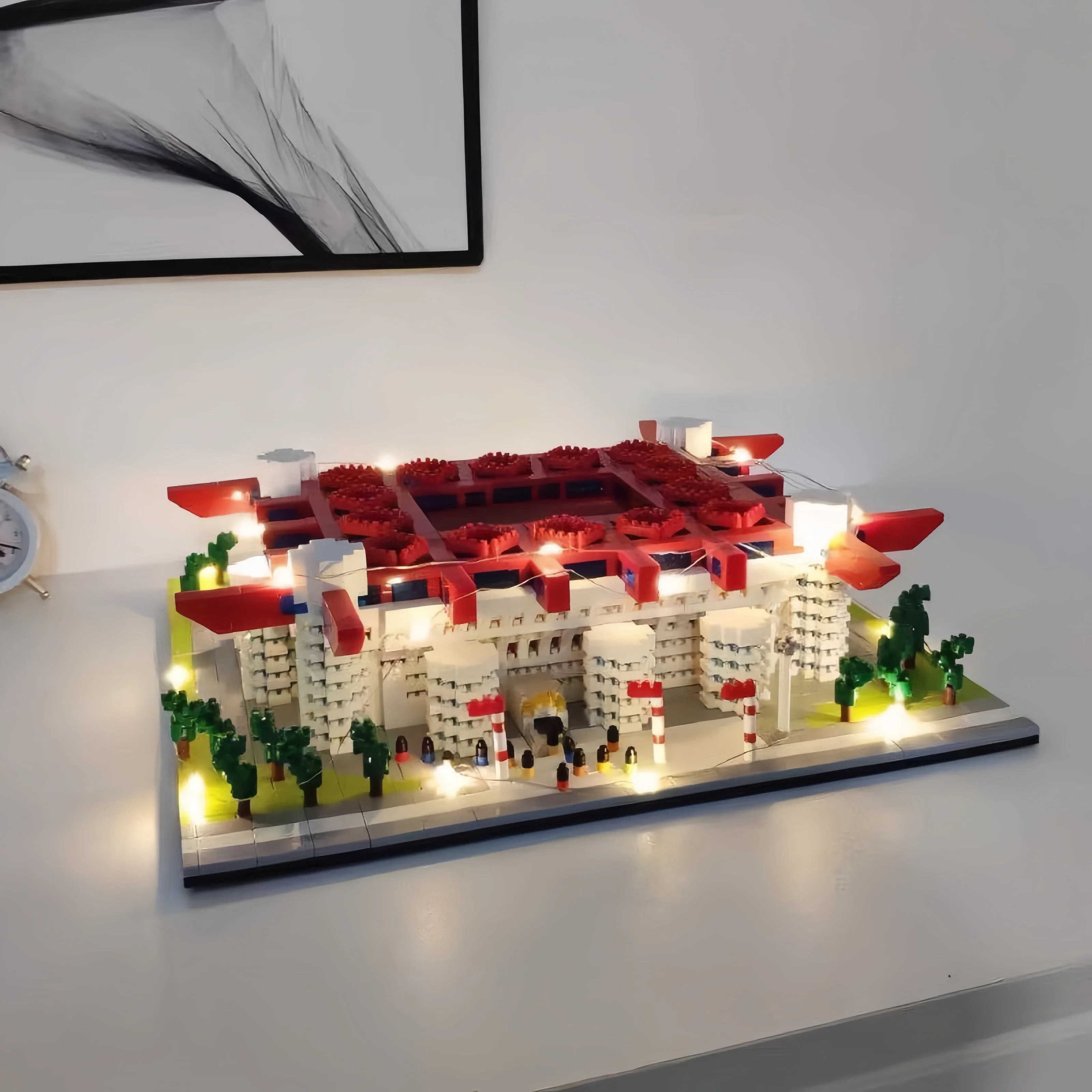 Stadio Di Calcio Del Barcellona Con Micro Blocchi – Giocattoli Da Costruzione Per Appassionati – Regalo Per Tifosi